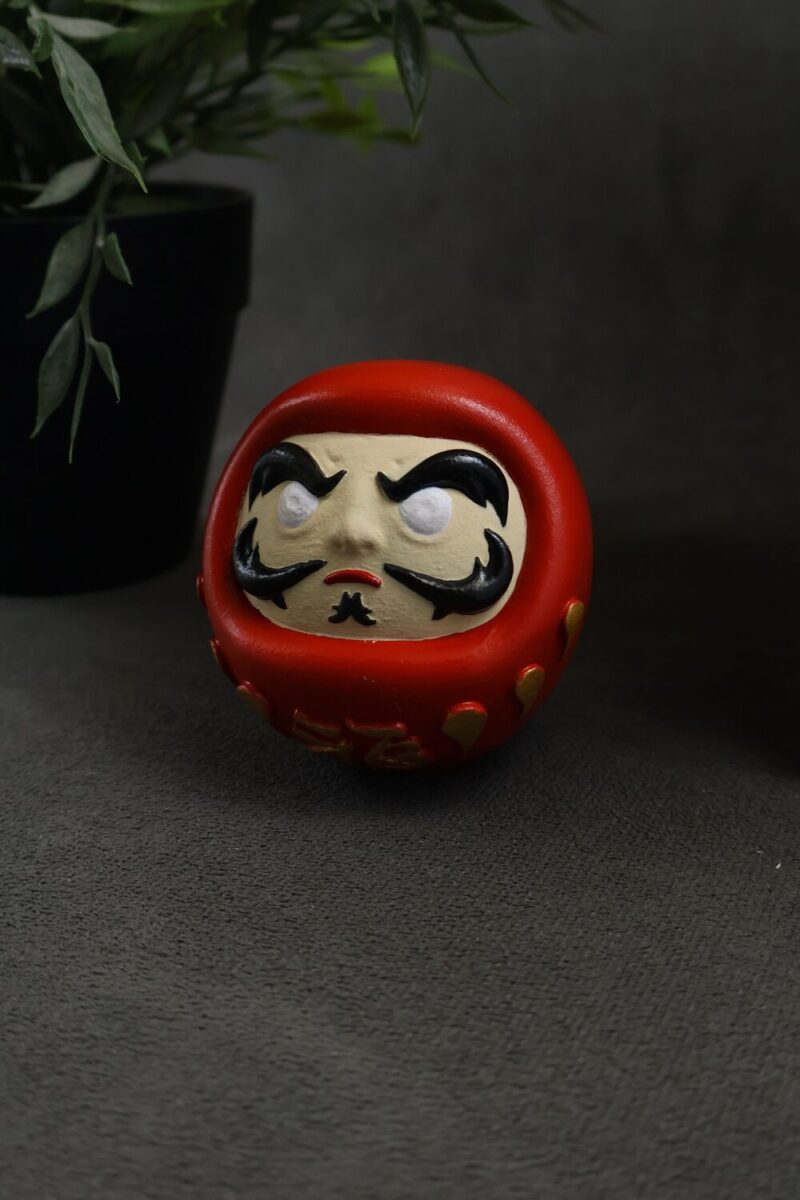 Handmade Red Daruma Doll - Image 3