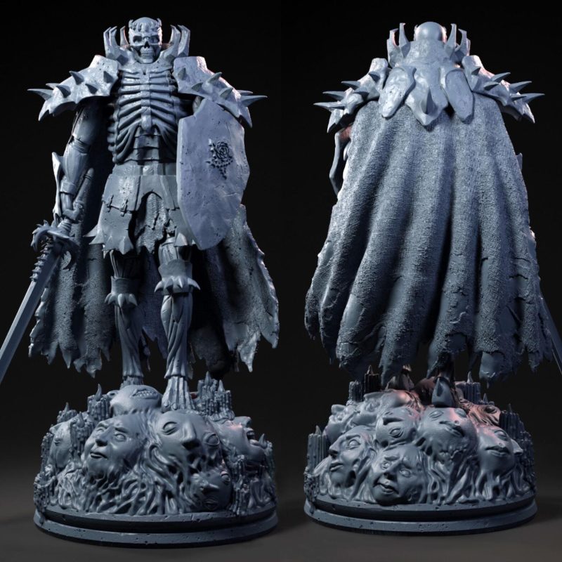 Skull Knight Berserk 3D Model Printable Figure - Ready to Print STL File for 3D Printing & Collectible Sculpture - Image 3