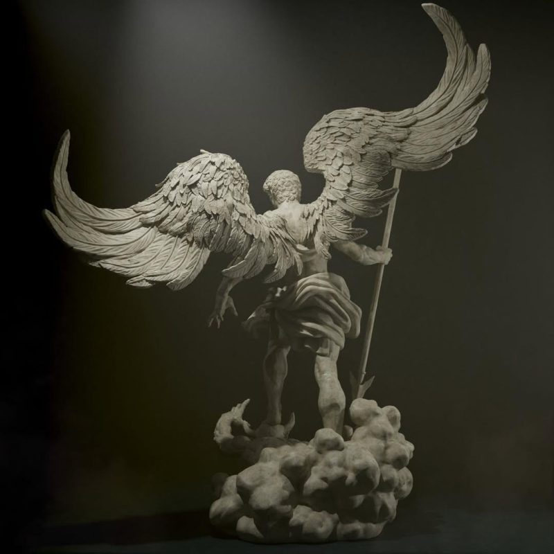 Archangel Michael STL File for 3D Printing | Digital Download Miniature Model for Painting & Display | Instant Download Printable Figurine - Image 4