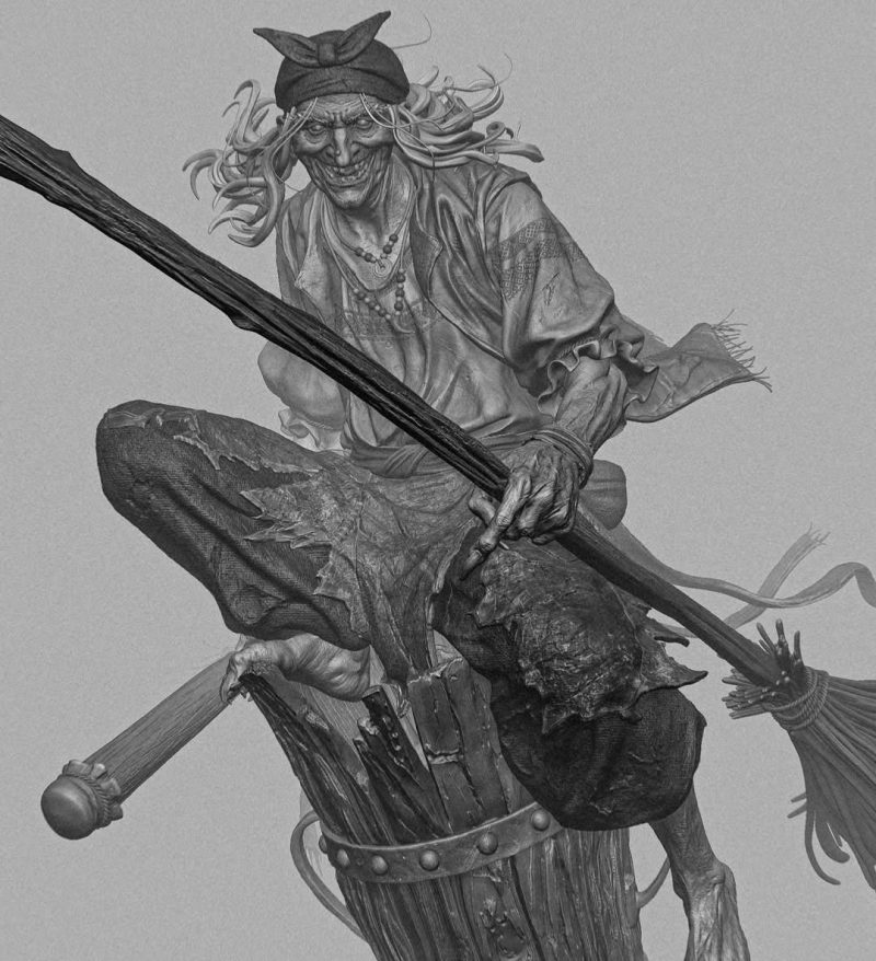 Baba Yaga STL File Digital Download for 3D Printing | Baba Yaga Miniature | Model for Painting | Instant Download - Image 8
