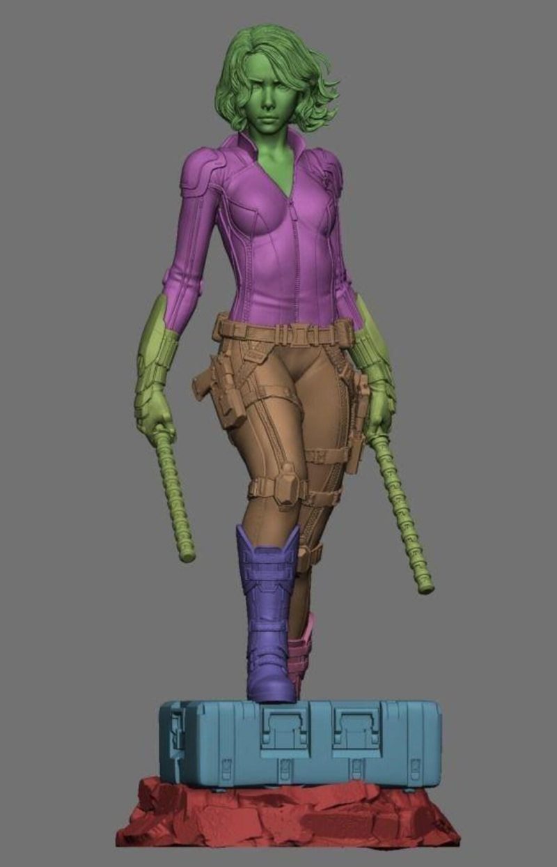 Black Widow STL File Digital Download for 3D Printing | Black Widow Miniature | Model for Painting | Instant Download - Image 7
