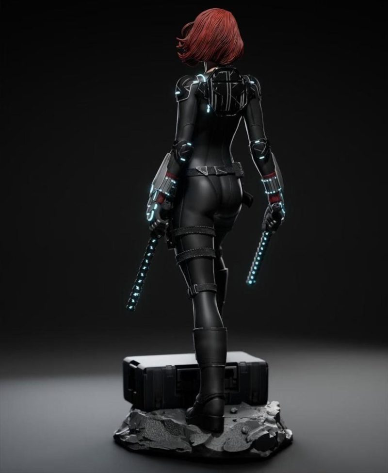 Black Widow STL File Digital Download for 3D Printing | Black Widow Miniature | Model for Painting | Instant Download - Image 5