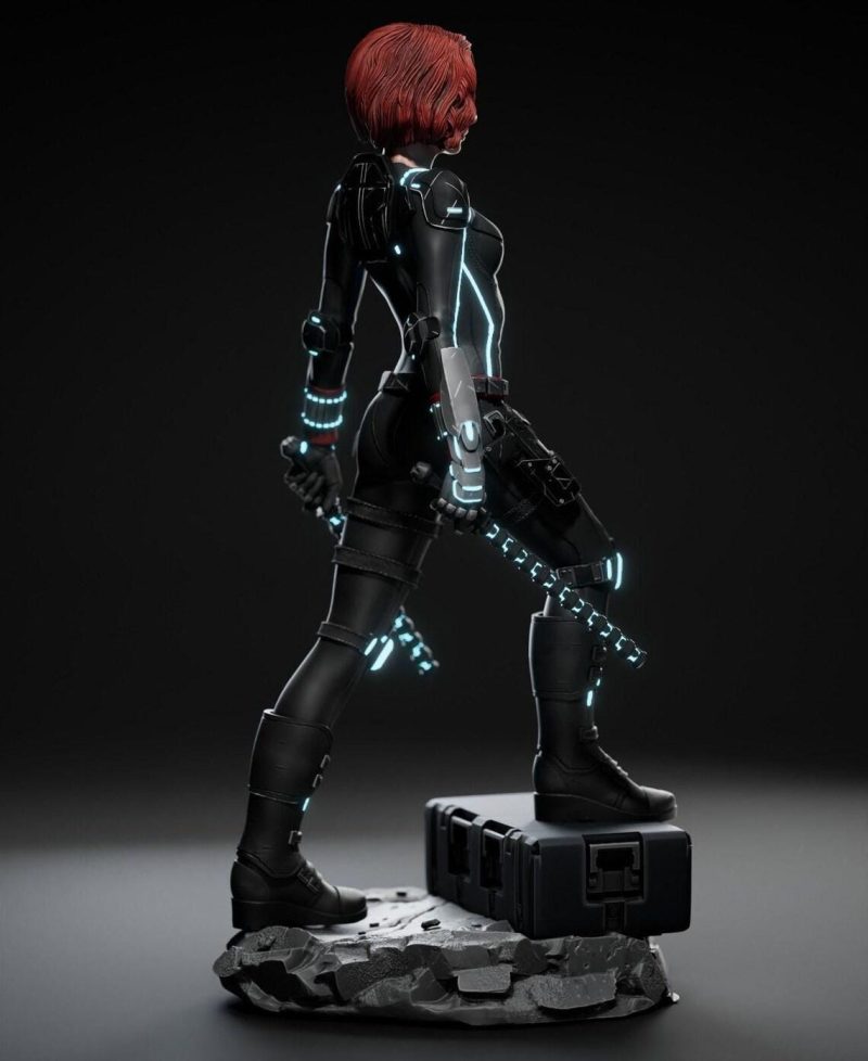 Black Widow STL File Digital Download for 3D Printing | Black Widow Miniature | Model for Painting | Instant Download - Image 6