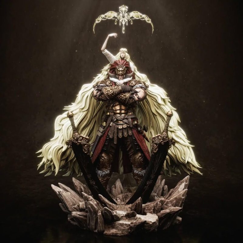 Radahn and Miquella Elden Ring STL File for 3D Printing | Digital Download Miniature Model for Painting & Crafting - Image 2