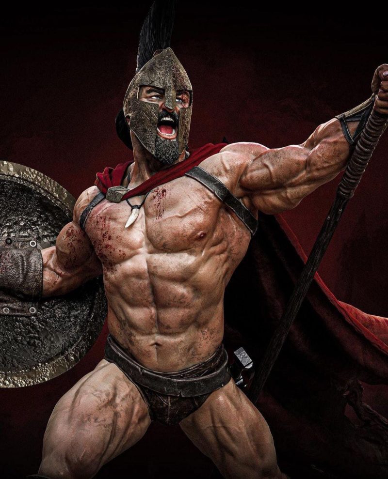 Leonidas Espartan STL File for 3D Printing | Digital Download Miniature Model for Painting & Crafting