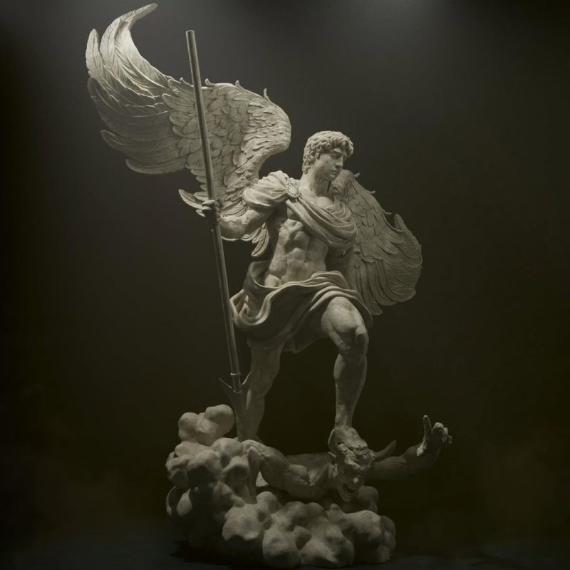 Archangel Michael STL File for 3D Printing | Digital Download Miniature Model for Painting & Display | Instant Download Printable Figurine - Image 5