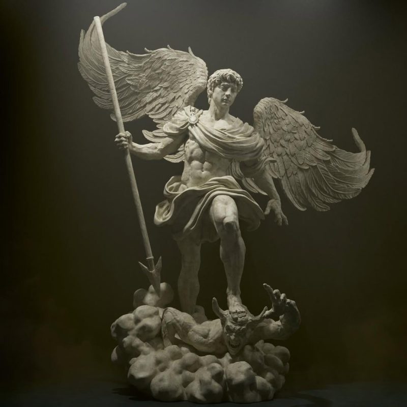 Archangel Michael STL File for 3D Printing | Digital Download Miniature Model for Painting & Display | Instant Download Printable Figurine - Image 3