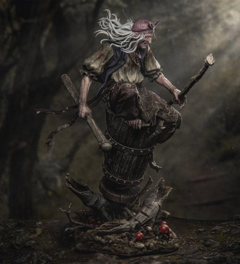 Baba Yaga STL File Digital Download for 3D Printing | Baba Yaga Miniature | Model for Painting | Instant Download - Image 6