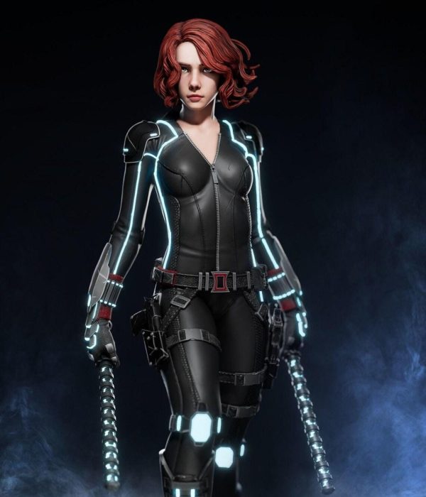 Black Widow STL File Digital Download for 3D Printing | Black Widow Miniature | Model for Painting | Instant Download