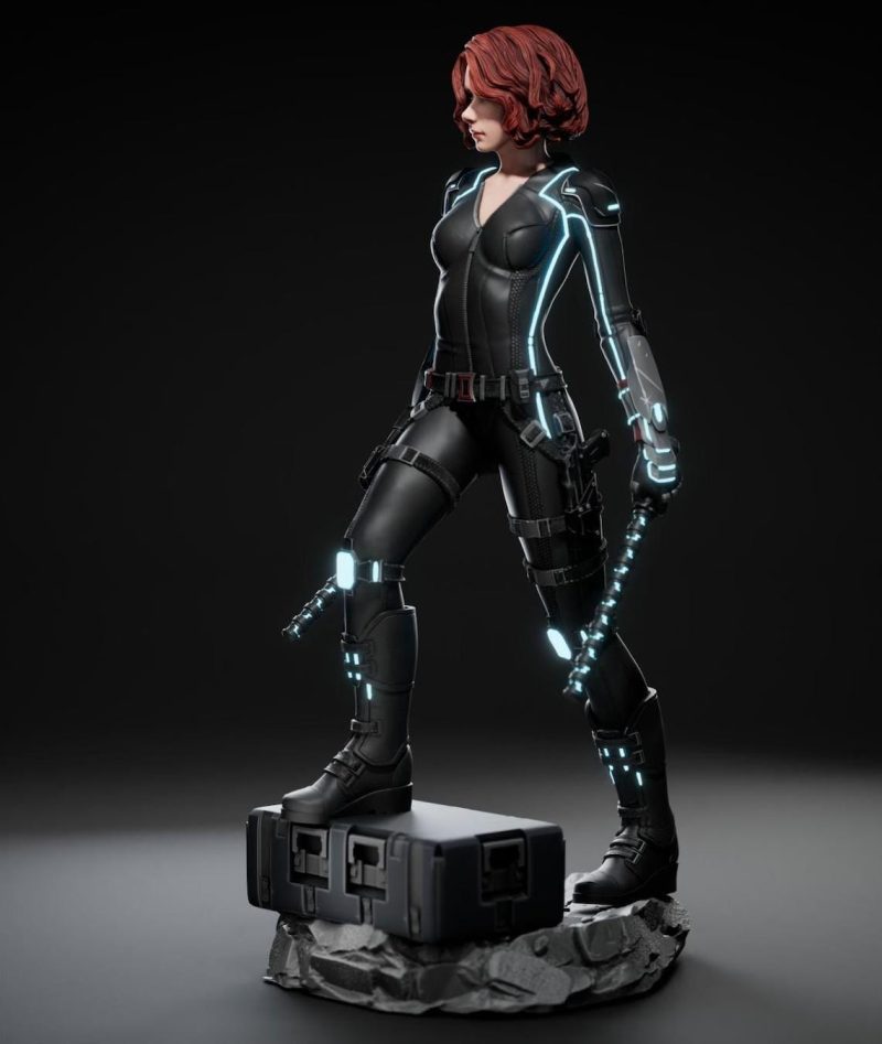 Black Widow STL File Digital Download for 3D Printing | Black Widow Miniature | Model for Painting | Instant Download - Image 2