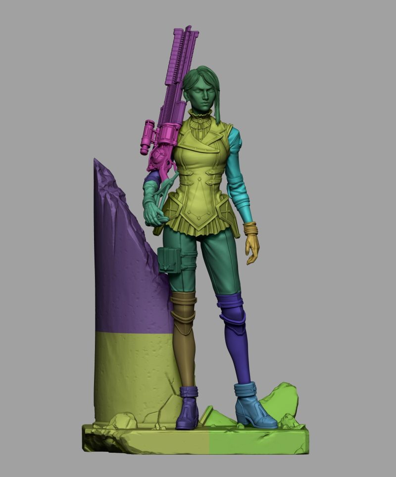 Caitlyn LoL STL File for 3D Printing | Digital Download Miniature Model for Painting & Crafting - Image 10