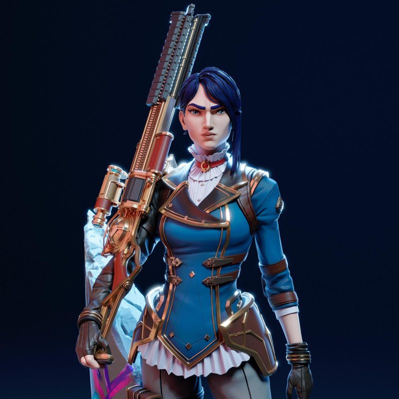 Caitlyn LoL STL File for 3D Printing | Digital Download Miniature Model for Painting & Crafting - Image 7