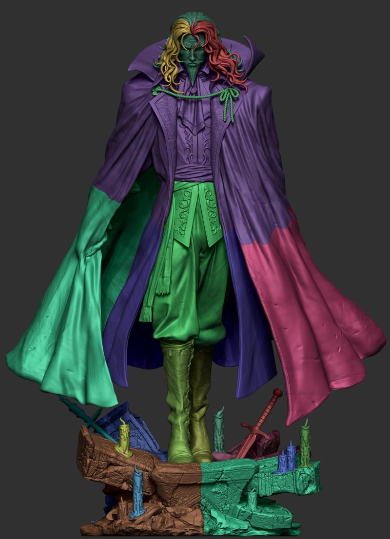 Dracula Castlevania 3D Printing STL File - Digital Miniature Model for Painting & Crafting Download - Image 7
