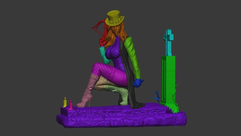 Liesel Van Helsing 3D Printable Miniature STL File – SFW | NSFW Digital Download for Painting & Crafting Models - Image 9