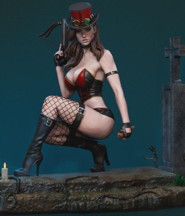 Liesel Van Helsing 3D Printable Miniature STL File – SFW | NSFW Digital Download for Painting & Crafting Models