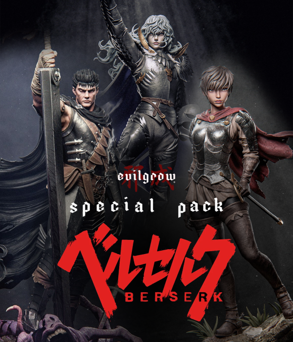 STL Pack BERSERK – STL Bundle High-Quality 3D Printable Models of Berserk Manga
