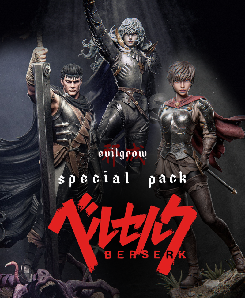 STL Pack BERSERK – STL Bundle High-Quality 3D Printable Models of Berserk Manga